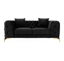 Clarice - Transitional Black Velvet Chair