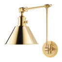 Aged Brass Garden City Wall Sconce 8" x 16.5" by Hudson Valley
