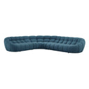 Yolonda - Dark Teal Fabric Sectional Sofa