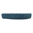 Yolonda - Dark Teal Fabric Sectional Sofa
