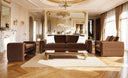 Bentley - Modern Brown Velvet Sofa Set