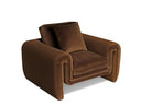 Bentley - Modern Brown Velvet Chair