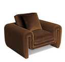 Bentley - Modern Brown Velvet Sofa Set