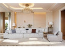Rhonda - Modern Ivory Beige Fabric Modular Sectional Sofa