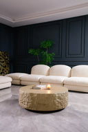 Quarry - Modern Beige Round Coffee Table