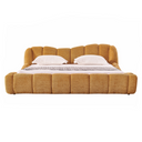 janine - modern camel fabric bed