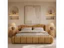 Janine - Modern Camel Fabric Bed