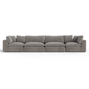 Vicki - Modern Grey Fabric Modular Sectional Sofa-4-Piece Sectional