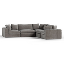 Vicki - Modern Grey Fabric Modular Sectional Sofa
