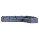 Kinsey - Modern Blue Fabric Modular Sectional Sofa