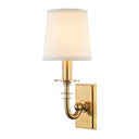 Aged Brass Carroll Wall Sconce 5" by Hudson Valley