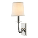 Polished Nickel Carroll Wall Sconce 5" by Hudson Valley