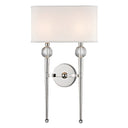 Polished Nickel Rockland Wall Sconce 13" by Hudson Valley