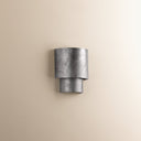 Black Silver Leaf Moray Wall Sconce 7.75" by Hudson Valley, view 2