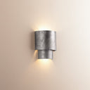 Black Silver Leaf Moray Wall Sconce 7.75" by Hudson Valley, view 3