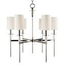 Polished Nickel Amherst Chandelier 25" by Hudson Valley