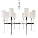 Polished Nickel Amherst Chandelier 32" by Hudson Valley