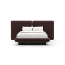 Overlap Uph 2 Pnl Qn Bed Dk Taupe