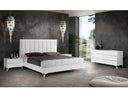 Angela - Italian Modern White Eco Leather 4-Piece Bedroom Set