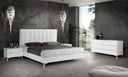Angela - Italian Modern White Eco Leather 4-Piece Bedroom Set