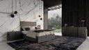 Lucia - Italian Modern Matte Grey + Elm Grey 4-Piece Bedroom Set