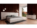 Marbella - Italian Modern White Faux Marble 4-Piece Bedroom Set
