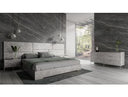 Marbella - Italian Modern Grey Faux Marble 4-Piece Bedroom Set