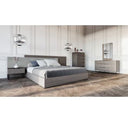 Enzo Italian Modern Grey Oak Mirror