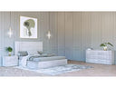 Asus - Modern Italian White 4-Piece Bedroom Set