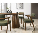 Truman - Mid-Century Modern Walnut Oval Dining Table