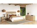 Gavin - Modern Natural Ash + Rattan 4-Piece Bedroom Set