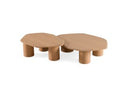 Seymour - Modern White Oak Coffee Table Set