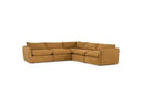 Kinsey - Modern Mustard Fabric Modular Sectional Sofa