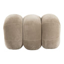 Archie - Modern Taupe Fabric Accent Chair + Ottoman