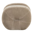 Archie - Modern Taupe Fabric Accent Chair + Ottoman
