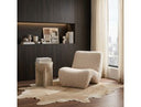 Elsa - Modern Oyster Concrete Round End Table