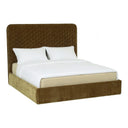 Trieste - Modern Brown Fabric Bed