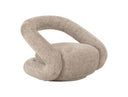 Tony - Modern Beige Fabric Swivel Accent Chair