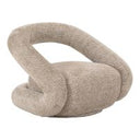 Tony - Modern Beige Fabric Swivel Accent Chair