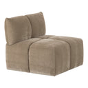 Marisol - Modern Taupe Fabric Sectional Sofa