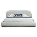 Hortman - Modern Beige Velvet Bed