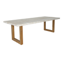 Cascais - Outdoor Light Grey Fabric + Eucalyptus Dining Chair (Set of 2)