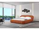 Yolonda - Modern Orange Fabric Bed