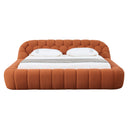 Yolonda - Modern Orange Fabric Bed