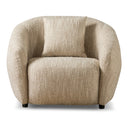 Belinda - Modern Beige Fabric Accent Chair