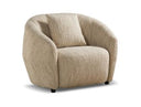 Belinda - Modern Beige Fabric Accent Chair