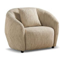 Belinda - Modern Beige Fabric 3-Seat Sofa