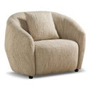 Belinda - Modern Beige Fabric Accent Chair