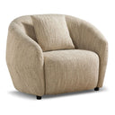 Belinda - Modern Beige Fabric Accent Chair