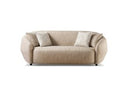 Belinda - Modern Beige Fabric 3-Seat Sofa